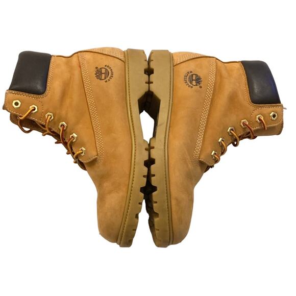 Timberland Waterproof Premium Nubuck Leather Womens Boots Rubber Lug Outsole 8.5 - Picture 7 of 12